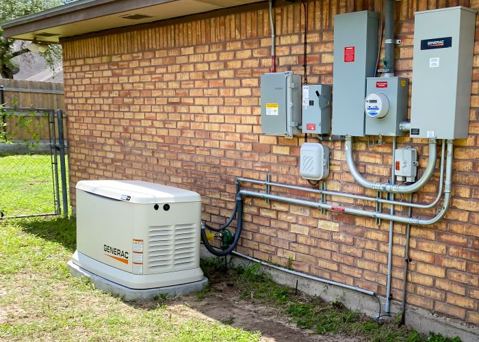 Full Electrical Backup Generator Systems Installed at a Residential Home